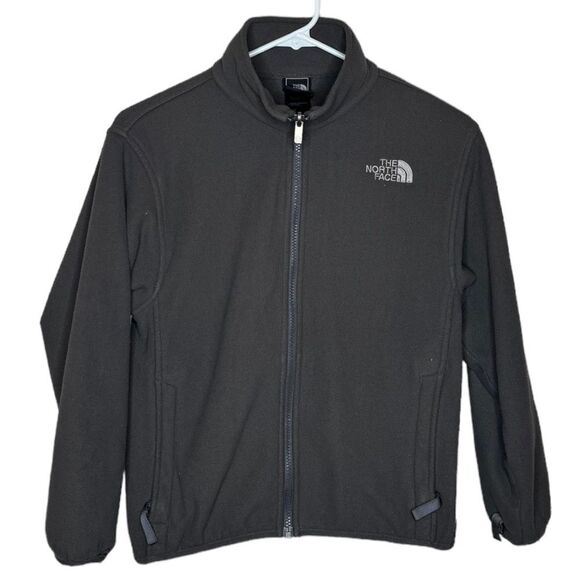Boy’s The North Face Brown Fleece Zip-up Jacket size Medium - Picture 1 of 4